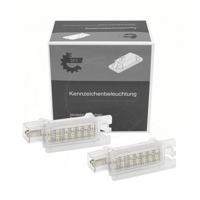 Feu de plaque LED pour Megane 1 blanc pur 6000K anti-erreur ODB 12V