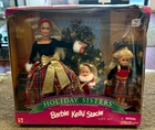 1998 Vintage Barbie Holiday Sisters Gift Set w/ Barbie, Kelly & Stacie #19809