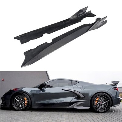 Carbon Fiber Ad Style Side Skirts Body kits For Corvette C8 2020-2024 Stingray