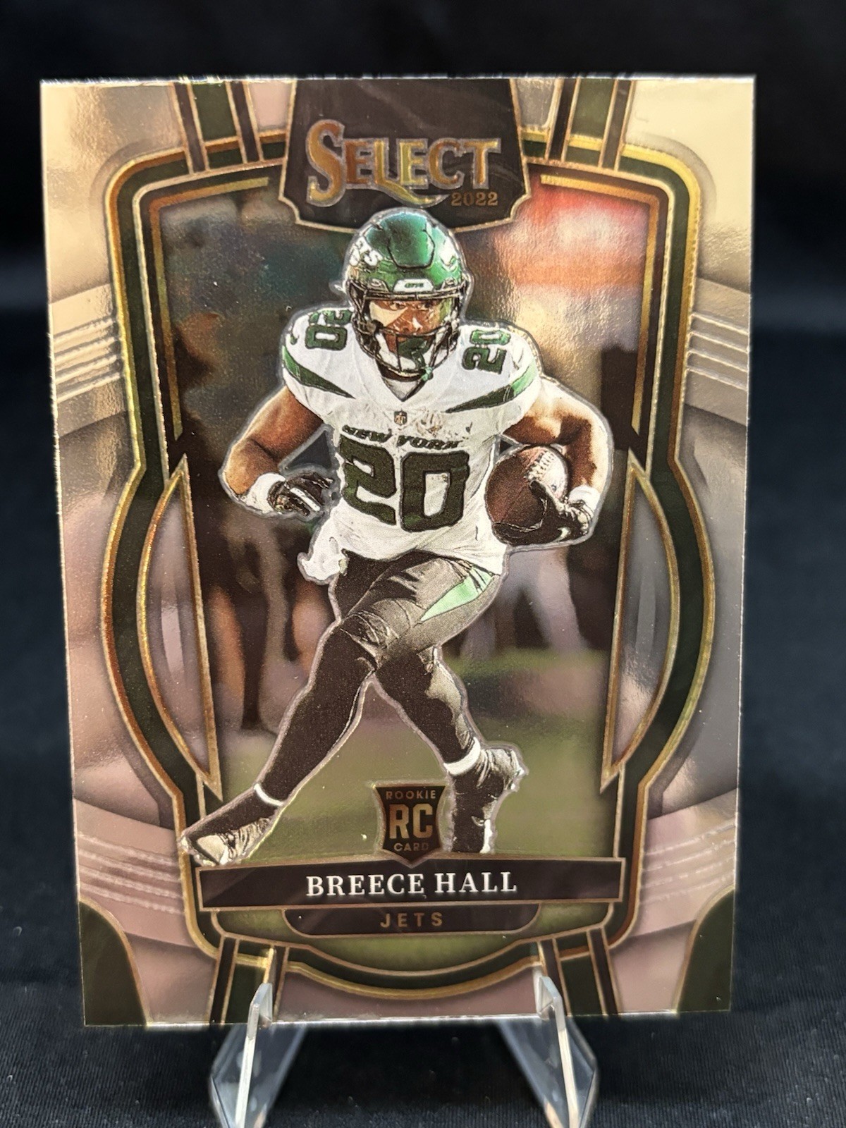 2022 Panini Select - Club Level Breece Hall #222 (RC) Silver Jets