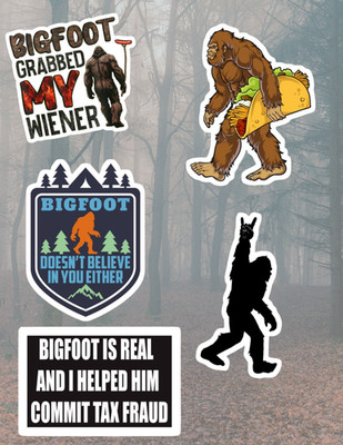 Bigfoot 5pc Cryptid Sticker Pack