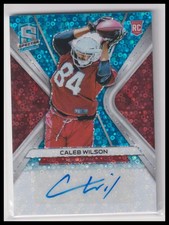 Caleb Wilson 2019 Panini Spectra #RA-CW Rookie Autographs Neon Blue #/99