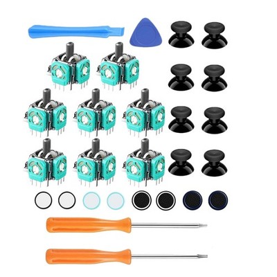 Replacement Kit for Xbox One Analog Sticks 8 Thumbsticks Caps Covers & Tools