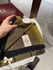 Gucci GG Gold Thread Jacquard Shawl Velvet Women’s Square Scarf 55in — photo 3