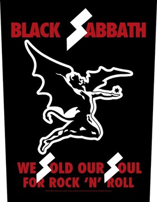 Large Black Sabbath We Sold Our Souls Sew On Battle Jacket Back Patch - OFFICIAL