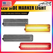 For 98-02 Pontiac Firebird Clear Lens Bumper Side Marker Signal Lights Lamp W