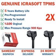 2X Pre-Programmed Tpms Tire Pressure Sensor Fits TOYOTA Avensis Auris RAV4 Yaris