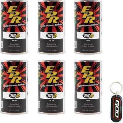 6 Cans of New BG EPR Engine Performance Restoration 109 Key Chain
