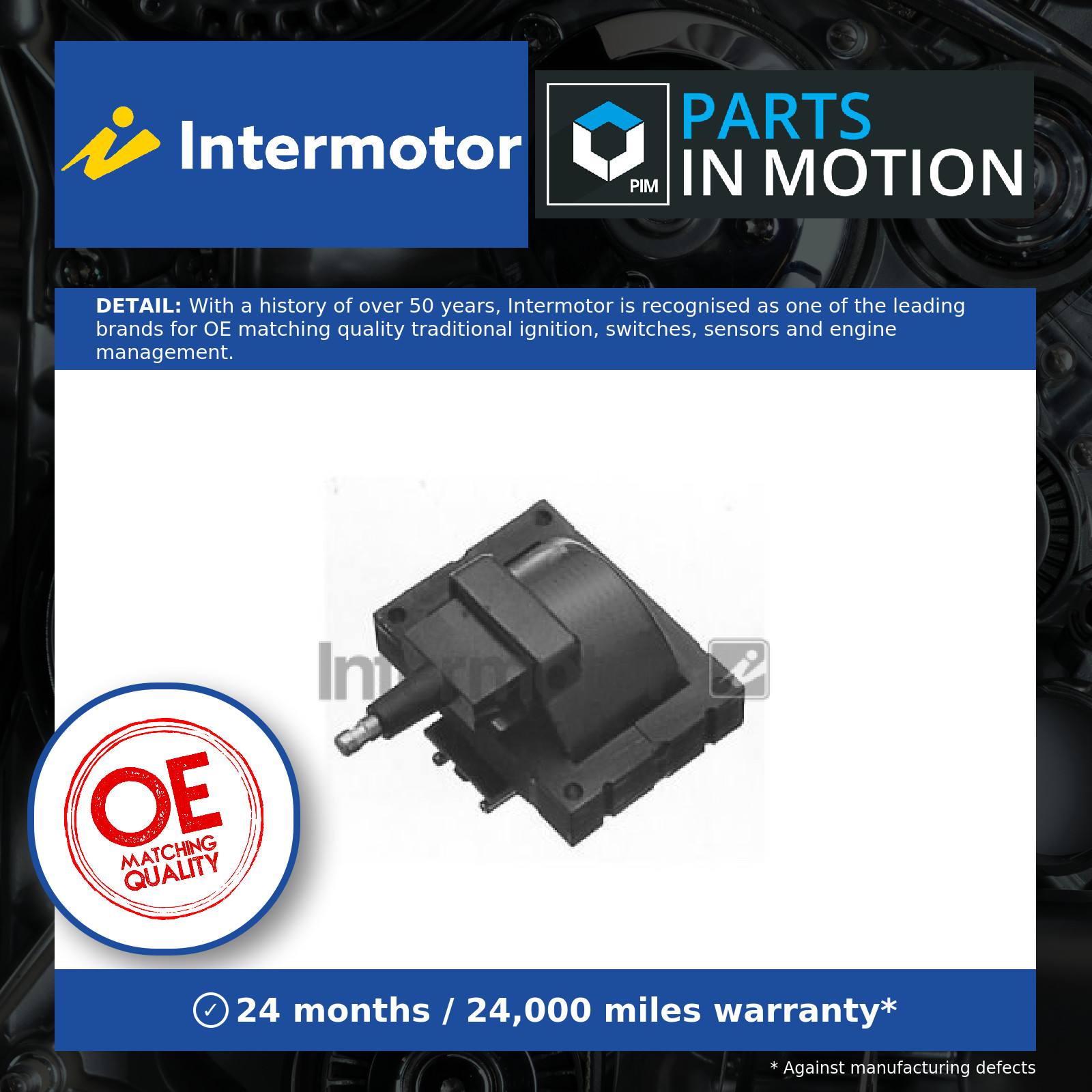 Ignition Coil fits VOLVO 340 1.4 1.7 84 to 91 Intermotor 32876773 Quality New - Image 4