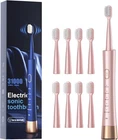 Sonic Electric Toothbrush for Adults, USB Rechargeable Sonic Toothbrush with 8 B