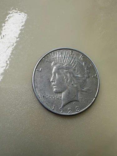 1923 s PEACE SILVER DOLLAR, *****FINE DETAILS***, bright coin