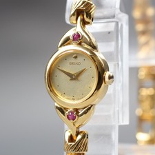 [Quasi come nuovo] Orologio da donna Seiko Tisse 1E20-0430 oro rosa 2P...