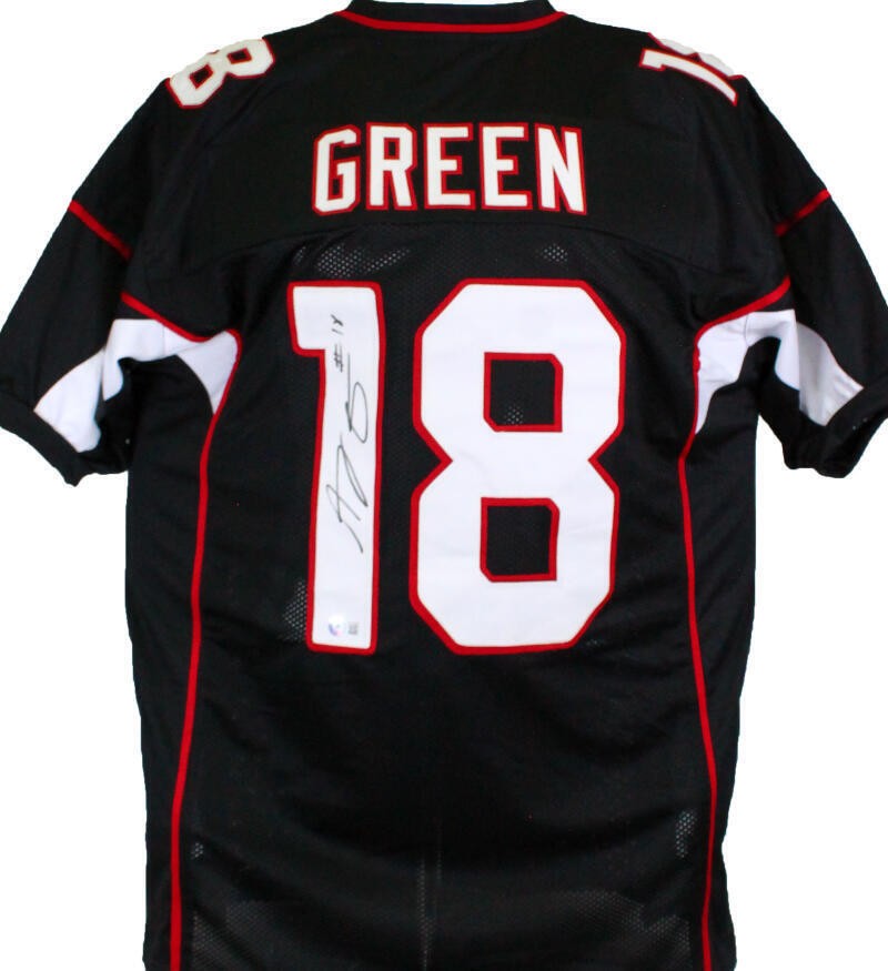 Aj Green Autographed Signed Arizona Cardinals Black Pro Style Jersey- Beckett W Hologram *Black 