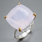 GEM A+ 20 ct Natural Lavender Quartz Ring 925 Sterling Silver Size 8.75 /R474065