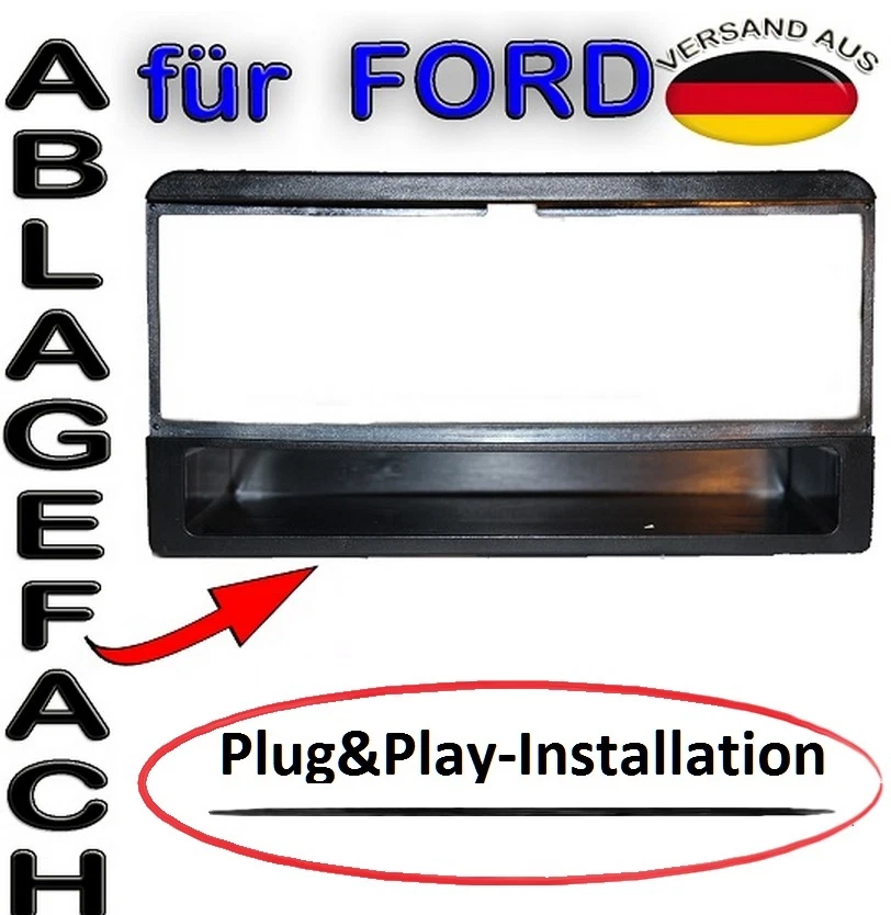 Für FORD Focus Transit Tourneo Connect MK1 AUTO RADIO BLENDE RAHMEN DIN Neu - Bild 2 von 4