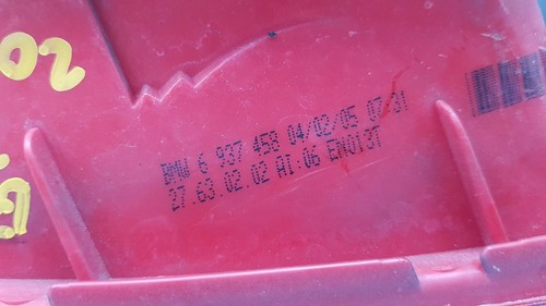 BMW 3ER E90 SEITENLEUCHTE HINTEN FAHRERSEITE RECHTS 6937458 / 6 937 458 - Bild 5 von 5