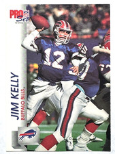 HOF'er JIM KELLY Buffalo Bills 1992 Pro Set Football Card #442