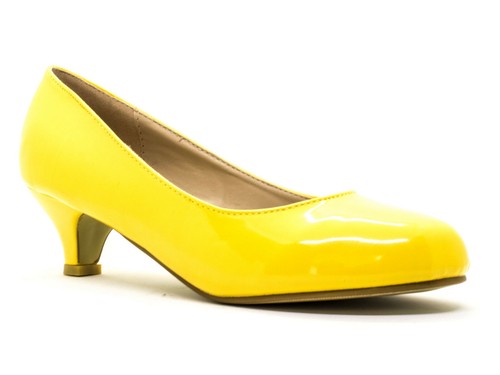 DAMEN NIEDRIGER KÄTZCHENABSATZ ARBEITSHOF ABENDKLEID MÄDCHEN SCHUHE PUMPS 3-12 - Bild 32 von 42