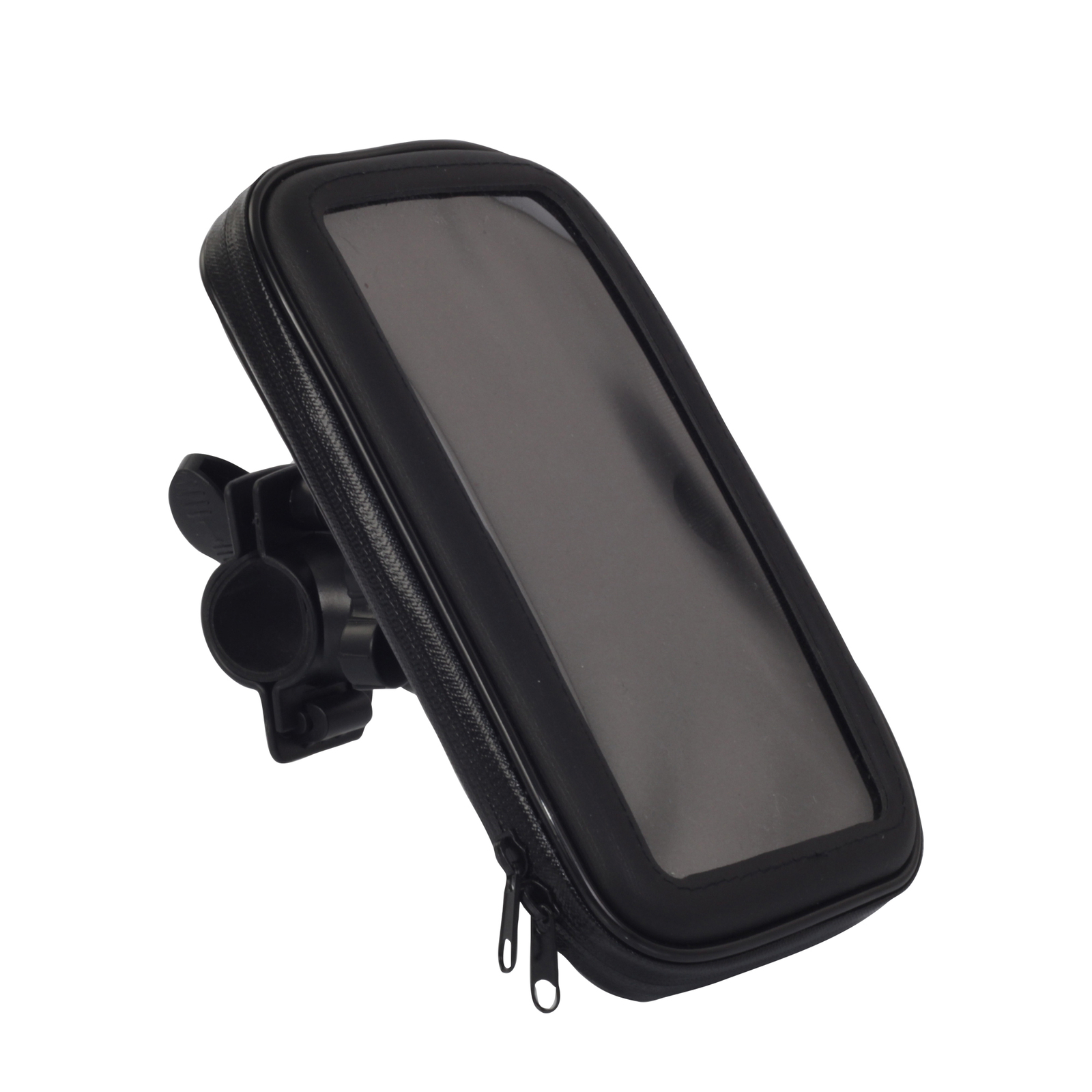 MOTORCYCLE BAR-MOUNT MOBILE PHONE HOLDER LARGE 168x92x25mm (ID)