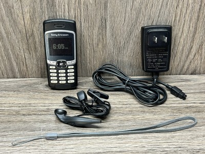 Sony Ericsson T290a - Black (Cingular/AT&T) VINTAGE CANDY BAR CELL PHONE Working