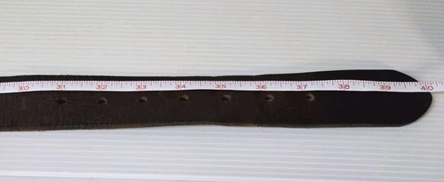 CINTURA DA UOMO TOMMY HILFIGER MARRONE IN VERA PELLE TAGLIA 32-36. Cintura Total Lenth 40" - Foto 13 di 16