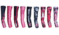 Breast Cancer Awareness Sports Arm Sleeve Compression Arm Sleeve Pink Ribbon