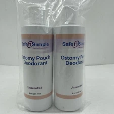 2 Safe n' Simple #SNS40208 Ostomy  Pouch Deodorant Unscented 8oz 2028