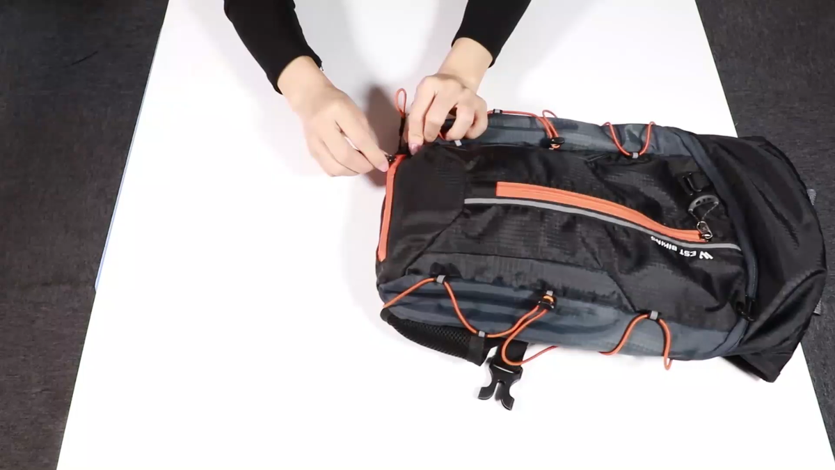 Sac à Dos Vélo West Biking 10L Orange – Étanche, Léger, Réflecteurs
