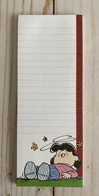 Peanuts Lucy Tired Confused List Paper Pad New Stocking Stuffer Gift Idea