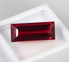 Unheated Burma Ruby 10.20 Ct Natural Baguette Cut Red Loose Gemstone Certified