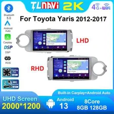 8Core 2K Android Auto For Toyota Yaris 12-17 Car Radio Multimedia Player Carplay