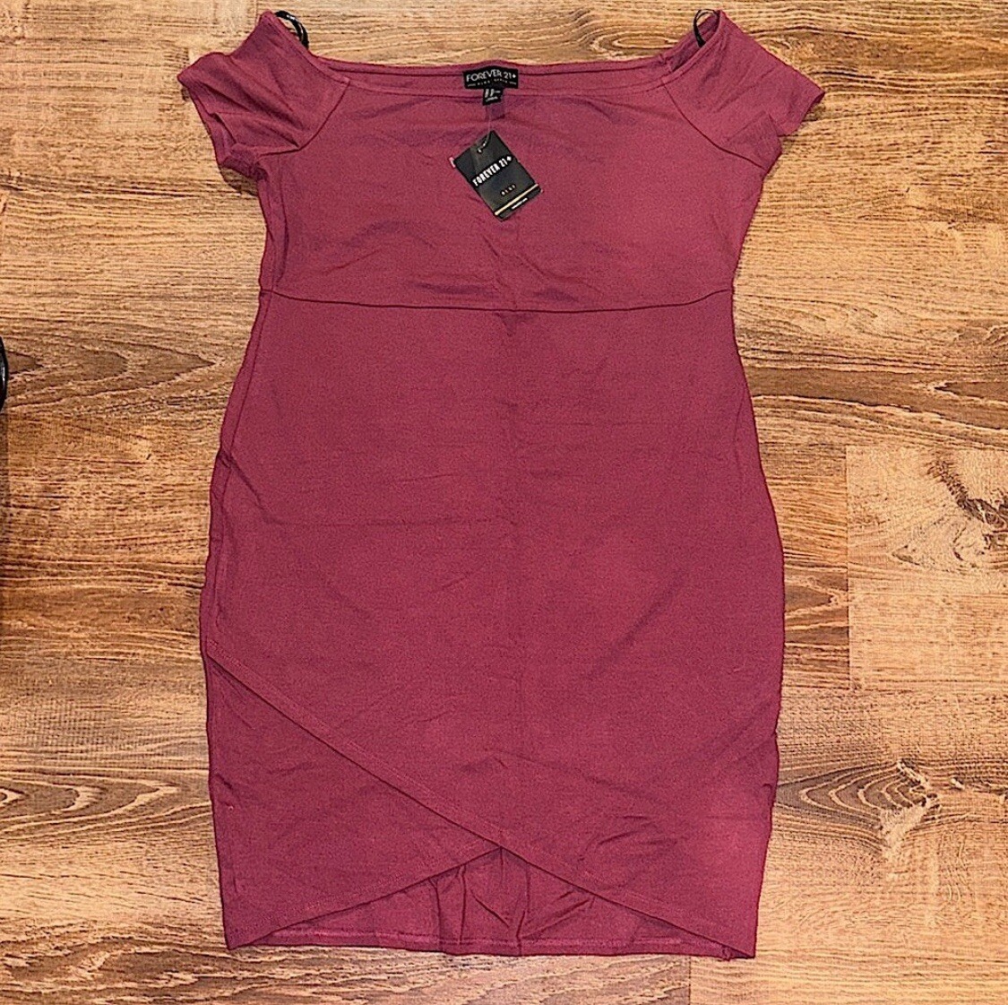 off the shoulder bodycon dress forever 21 NWT- Forever21+, Mauve Dress, size 2X Color:Burgundy Red 20% spandex Suede Platform Bootie ANRABESS Womens Summer Dresses