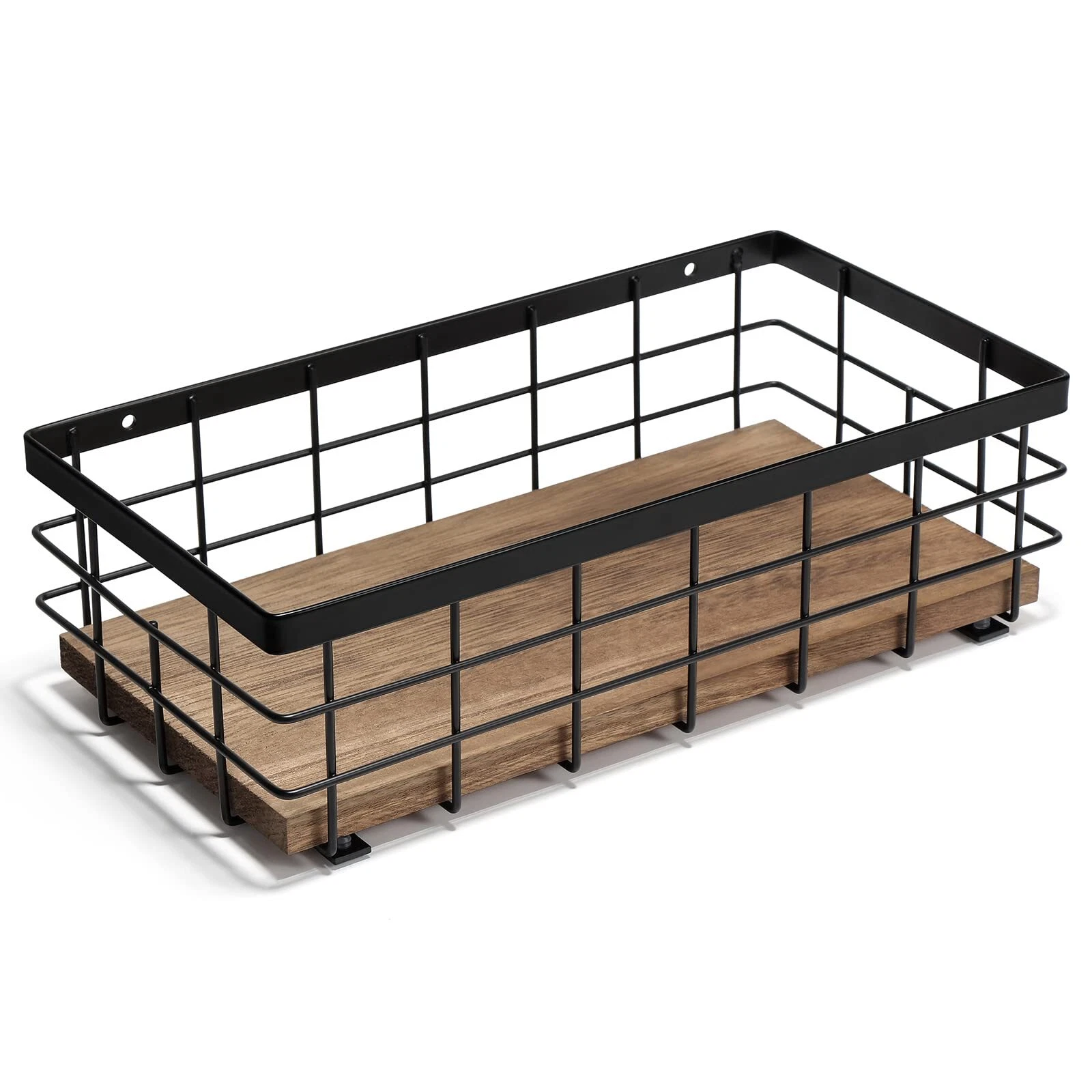 Small Metal Wire Basket Organizer for Bathroom Kitchen Toilet Paper Storage
