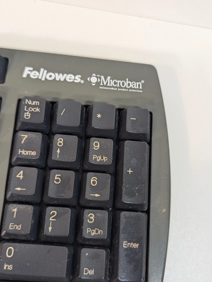 Fellowes Microban Ergonomic Keyboard - Model KU-9938 - Image 2 of 4