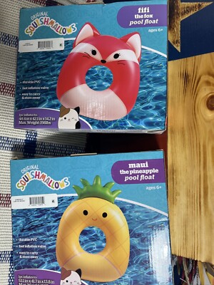 Squishmallow Fifi And maui Pool Floats ( Bundle Includes 1 Each Of Both)