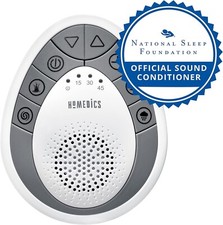 Homedics White Noise Sound Machine Mini Sound Spa Sleep Solutions Auto Off Timer