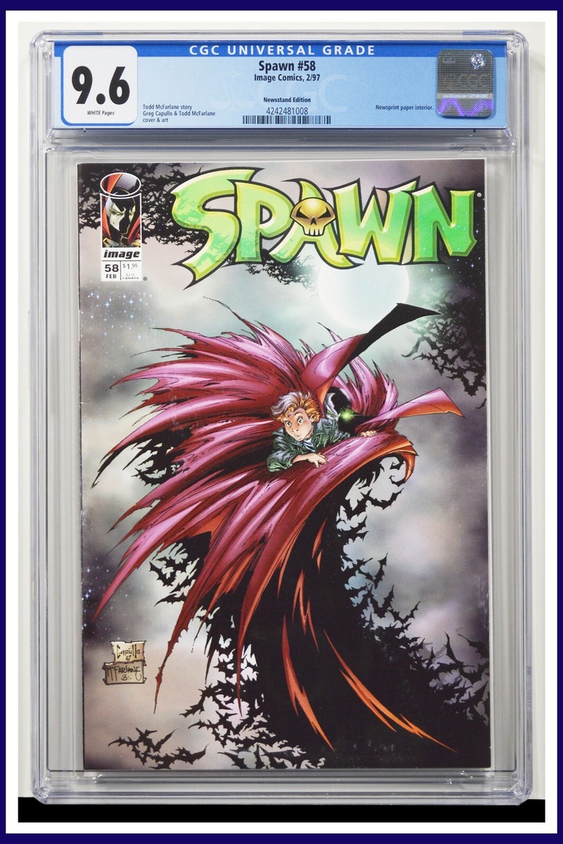 Spawn #58 CGC Graded 9.6 Image 1997 Todd McFarlane Cover White