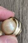 Vintage Faux Pearl Clip-on Gold Tone Earrings — photo 4