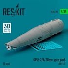 Gpu-2/A 20mm Gun Pod Ah-1G 1:35 3D Print ResKit Rs35-0038