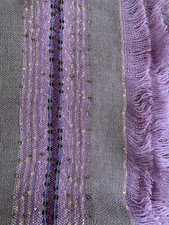 CEJON Shawl Wrap Scarf Sequins  Purple Made In India 73  X 20  100 Acrylic NEW