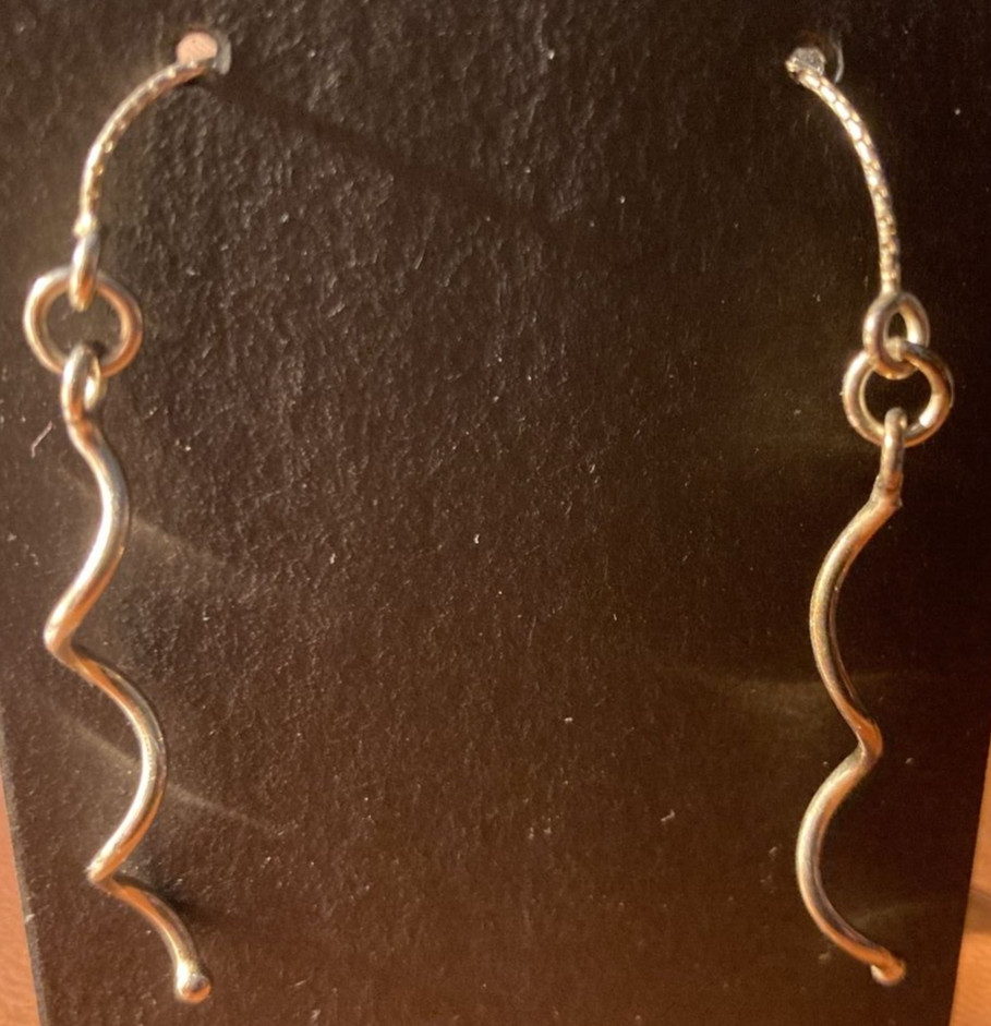 B562  -  Sterling Silver Threader Twisted Corkscr… - image 7