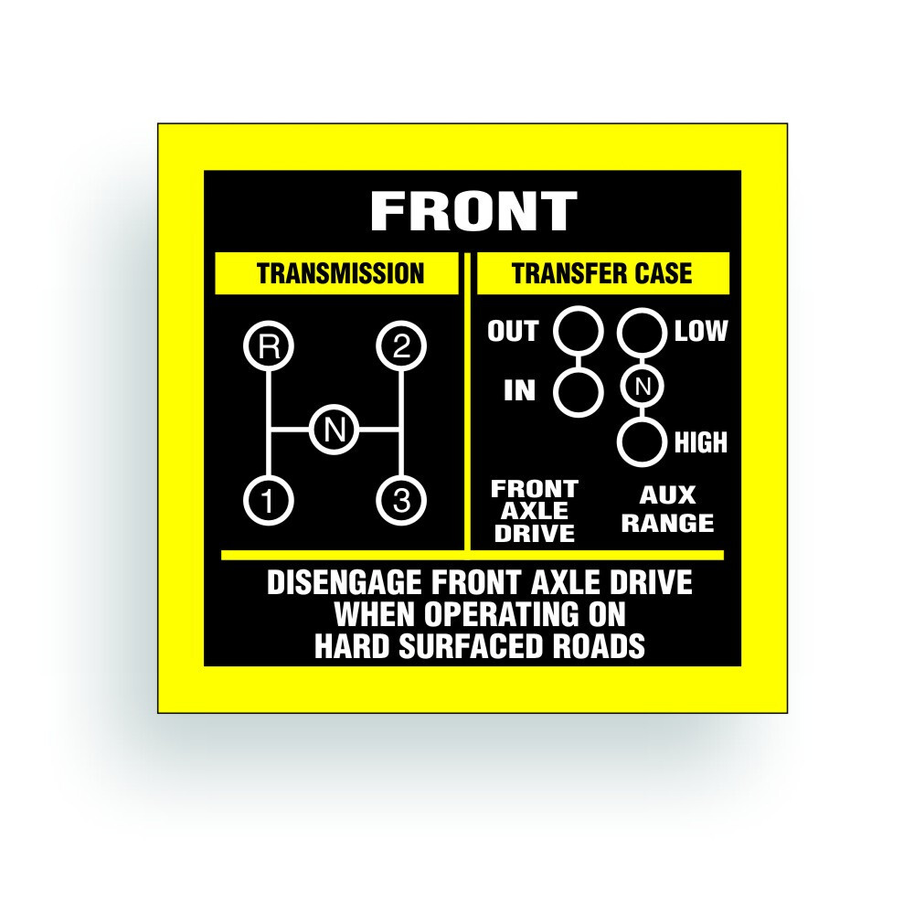Transmission Shift Pattern Decal Sticker CJ5 T18 T90 T86 T14A Fits