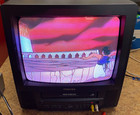 Toshiba Mv13K2R 13" Crt Tube Tv Vcr Combo Vhs Player Retro Gaming Tested Works!