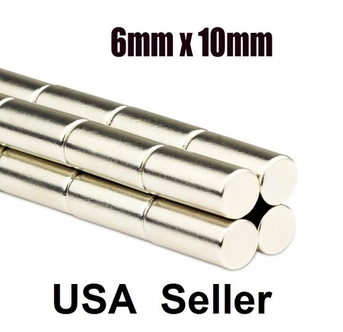 50 &times; 10mm X 1mm Rare Earth Magnets Round Discs -Neodymium N50