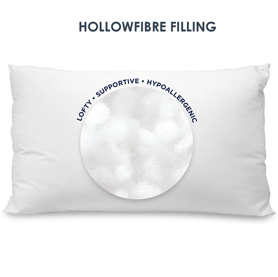 FOUR PACK DELUXE SUPER BOUNCE BACK PILLOWS - 4 BEDDING SET, 2 PAIRS - Image 4 of 4