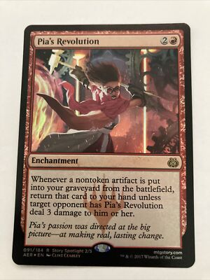 PIA'S REVOLUTION - Foil - MtG Aether Revolt - Rare - NM