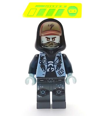 Lego Mini Figure Ninjago Prime Empire Scott Gameplayer Label from Set #71710