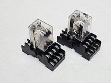 HONEYWELL SZR-MY4-N1 POWER RELAY WITH SOCKET 220VAC 50/60HZ - LOT OF 2