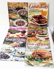 Lot of 6 Taste of Home Magazines - 2007 Inc. Light  Tasty Edition - Fast Ship