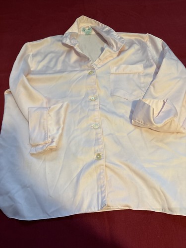 Vintage Spotlight Sleepwear 60s Nightie Set Pants & Button Shirt Large Pockets - Picture 3 of 13